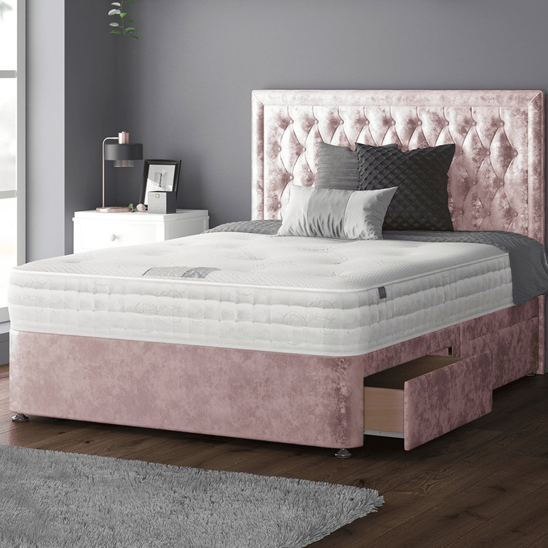 Scarborough Upholstered Headboard, Double (4'6), Pink