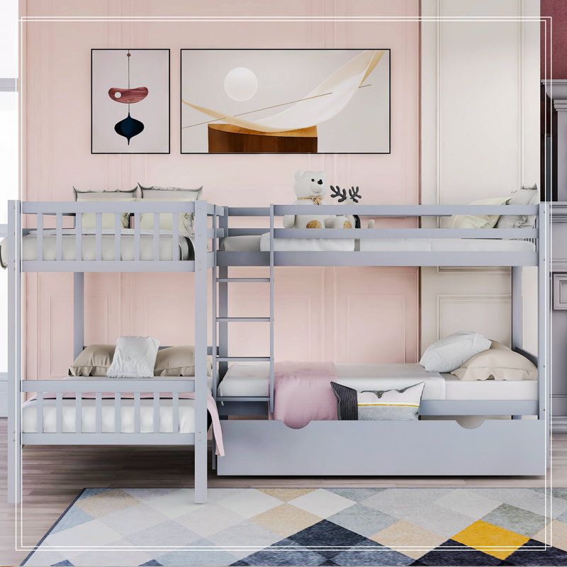 Jaquline Platform Storage Bed, Gray
