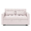 54,33 po Canapé-lit pliable polyvalent en 3 longueurs, canapé-lit moderne, canapé-lit en velours, dossier réglable (rose)-235457328