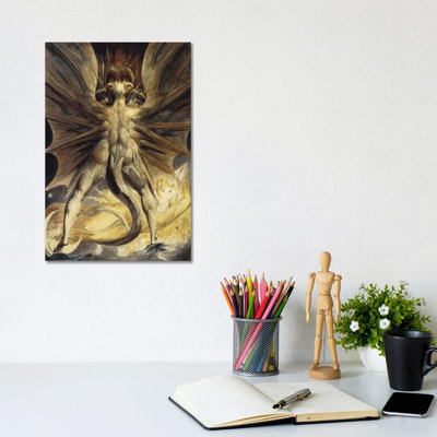The Great Red Dragon And The Woman Clothed In The Sun, C. 1803-1805 by William Blake - Wrapped Canvas Painting