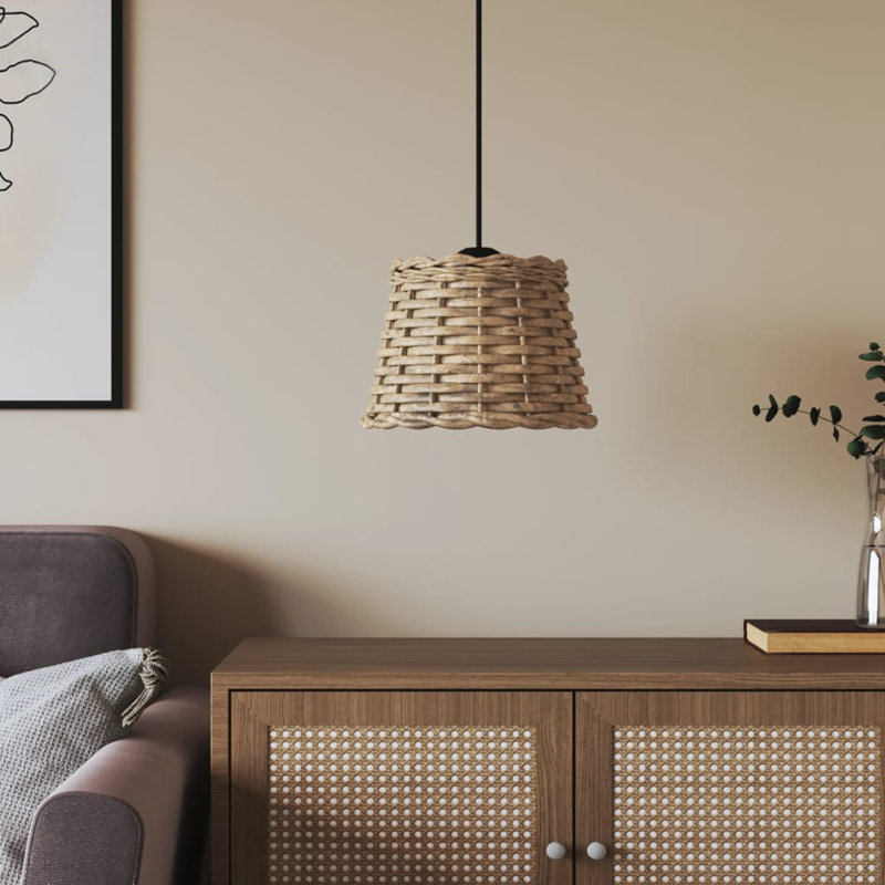 Chira Pendant Shade, 15cm H x 20cm W x 20cm D, Brown