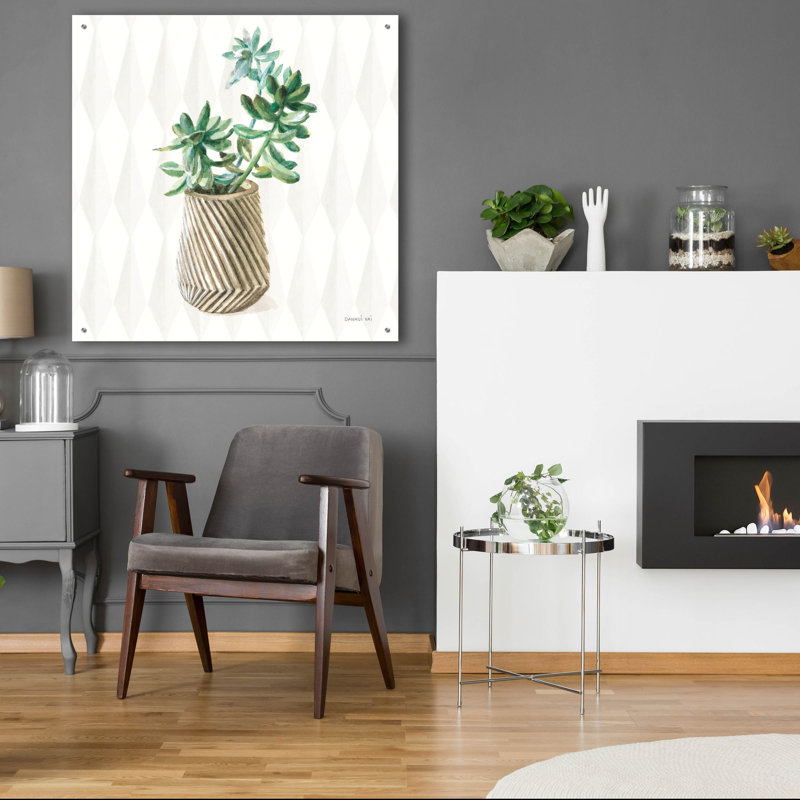  «Desert Greenhouse 10 Sq» par Danhui Nai, art mural en verre acrylique, H 36 po x l 36 po x P 0,2 po