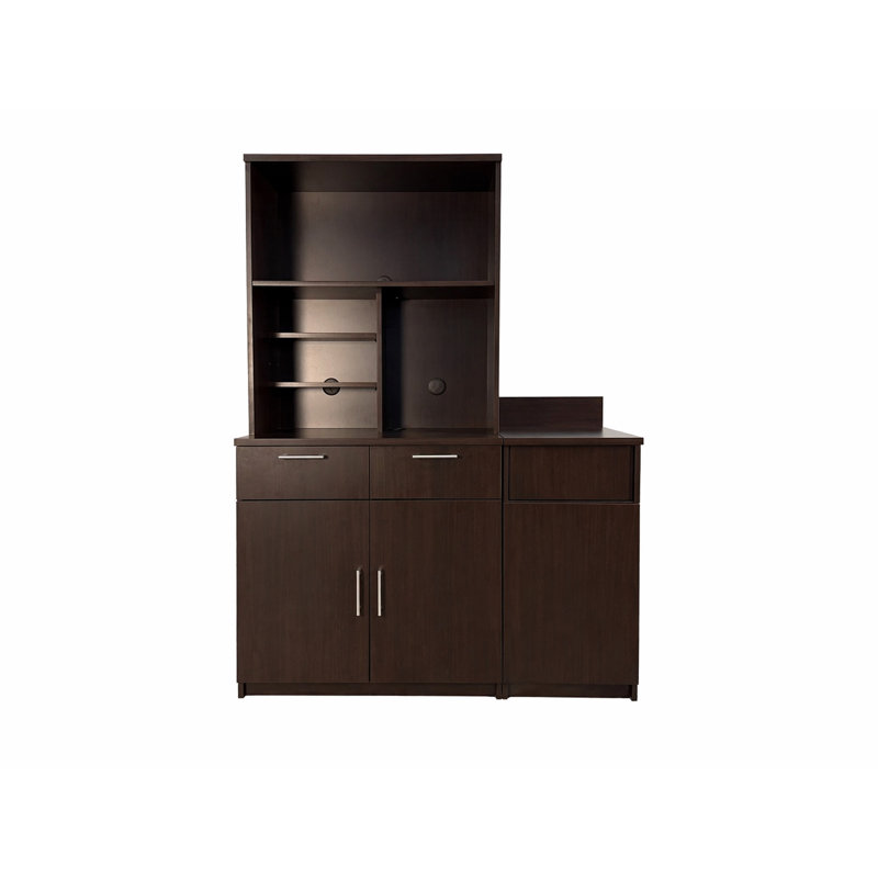 Armoires de salle à manger de qualité commerciale de qualité commerciale entièrement assemblées l 54 po x H 75 po, Espresso