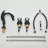 Ornate Swan Style Bathroom Sink Faucet Combo Deck Mount Sink Mixer Tap Set Hot Cold Water Vessel Sink Faucet 2-handle-104604161