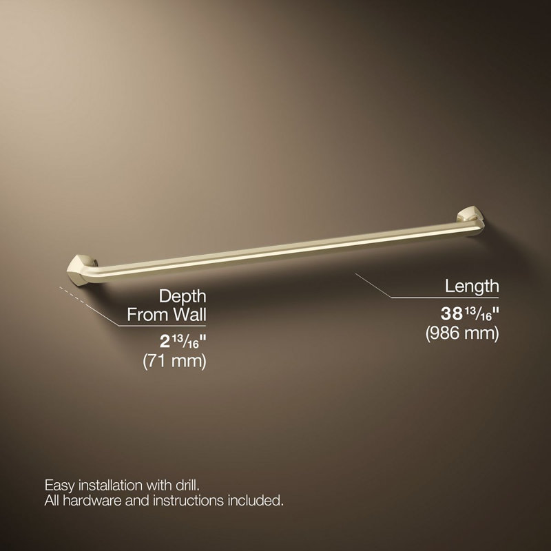 Occasion Grab Bar, 36", Vibrant French Gold