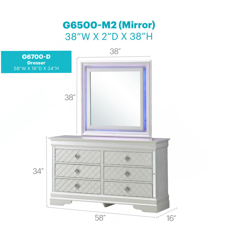 Commode Verona G6700-D, champagne, Champagne