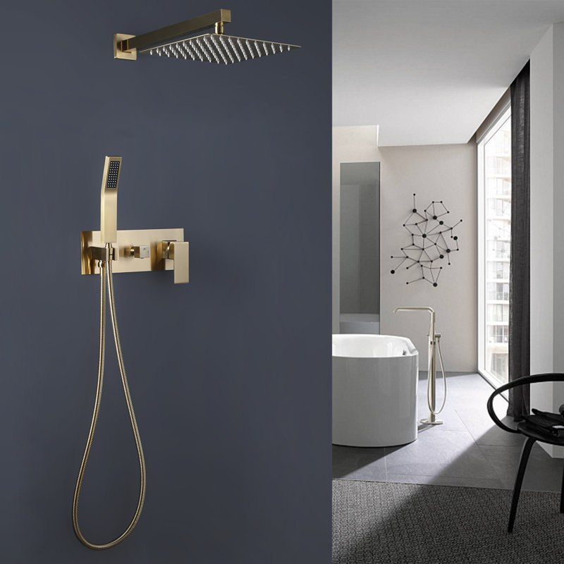 Système de douche complet avec valve brute