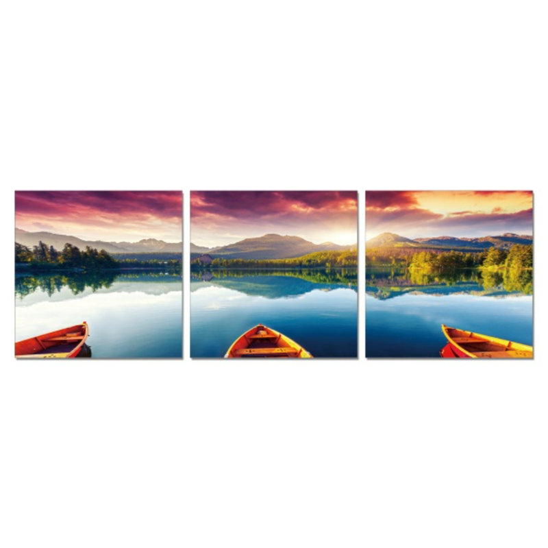 Naturaleza 1 - 3 Piece No Frame Print on Glass