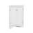 White Triangle Bathroom Storage Cabinet With Adjustable Shelves-852862192