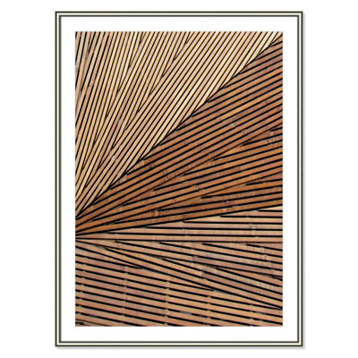 Fayette "Geometric Wood Panel 1" Print