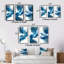 «Through The Sapphire Blue Clouds», 3 pièces sur toile-1714762456-1714762457