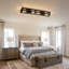 4-Light 80cm Metal Farmhouse Dimmable Flush Mount