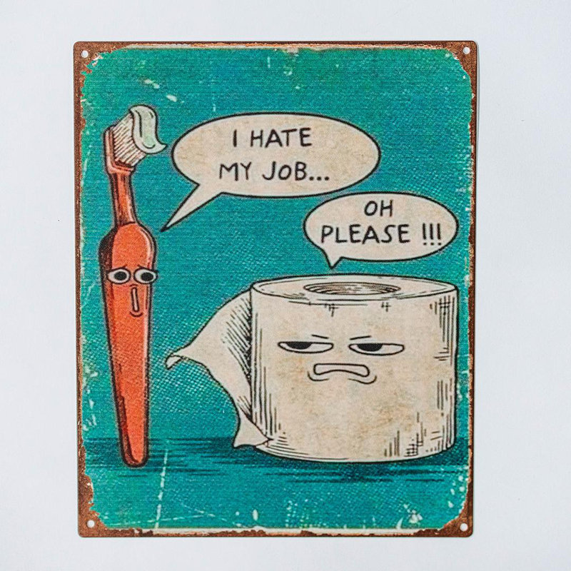 Bathroom Humor Sign