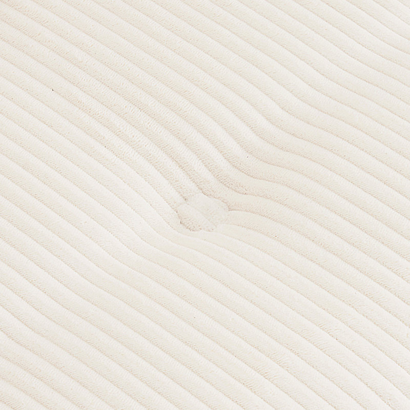 Chaise d'appoint rembourrée en velours avec rangement et poche Morden, Beige