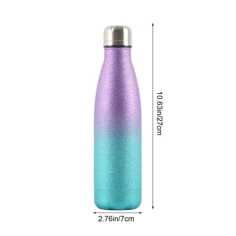 Bouteille d'eau en acier inoxydable 304, Multi-couleur