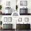 Meuble-lavabo gris foncé l 30 po x P 22 po avec miroir 28 po-2028088058