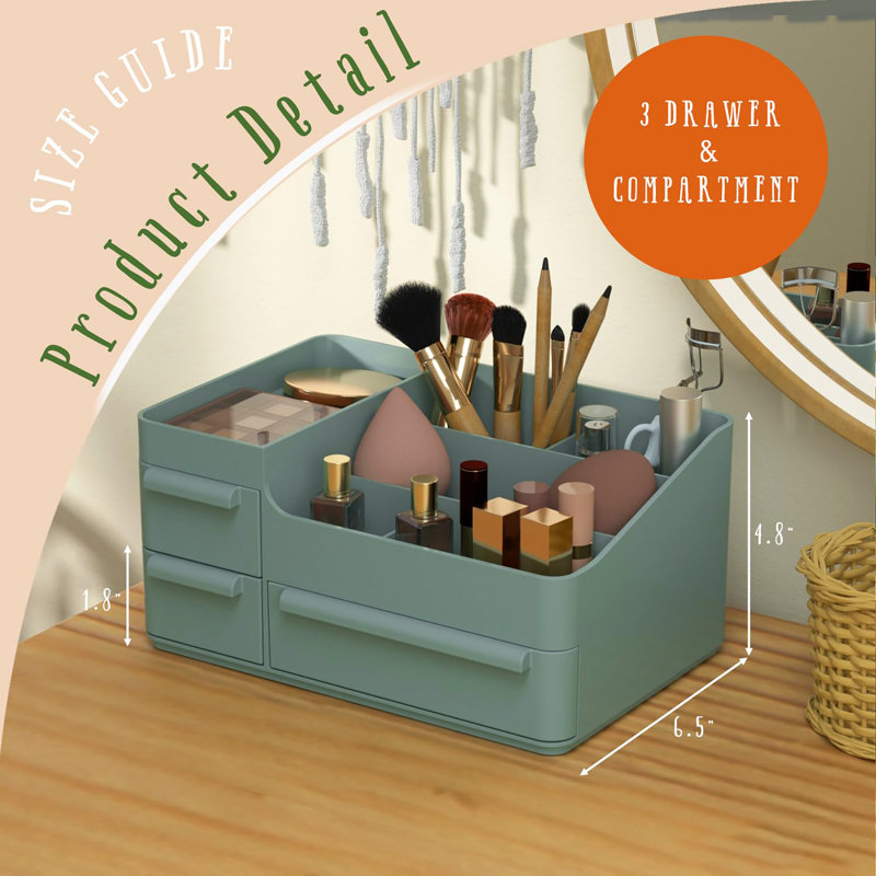 Organisateur de maquillage, Vert