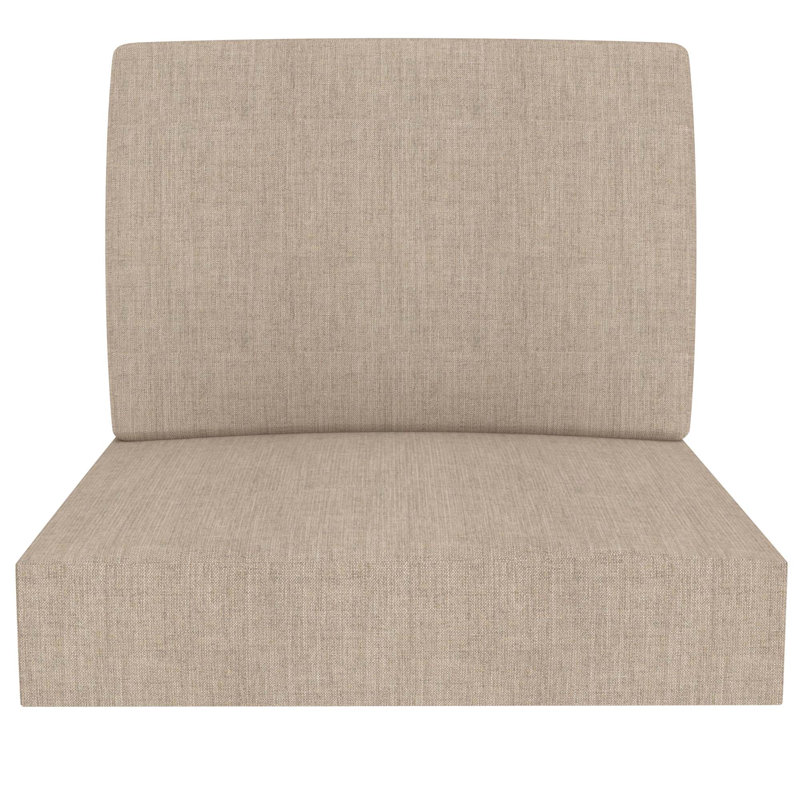 Coussin de chaise d'extérieur 24 po x 24 po x 5 po Fionnula Sunbrella (ensemble de 1), ensemble de coussins d'extérieur Nazime