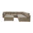 Archmouth Modular Corduroy Sectional-12716422