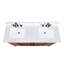 Madison 60" Double Bathroom Vanity with Carrara Marble Top-1698176548-1635863092