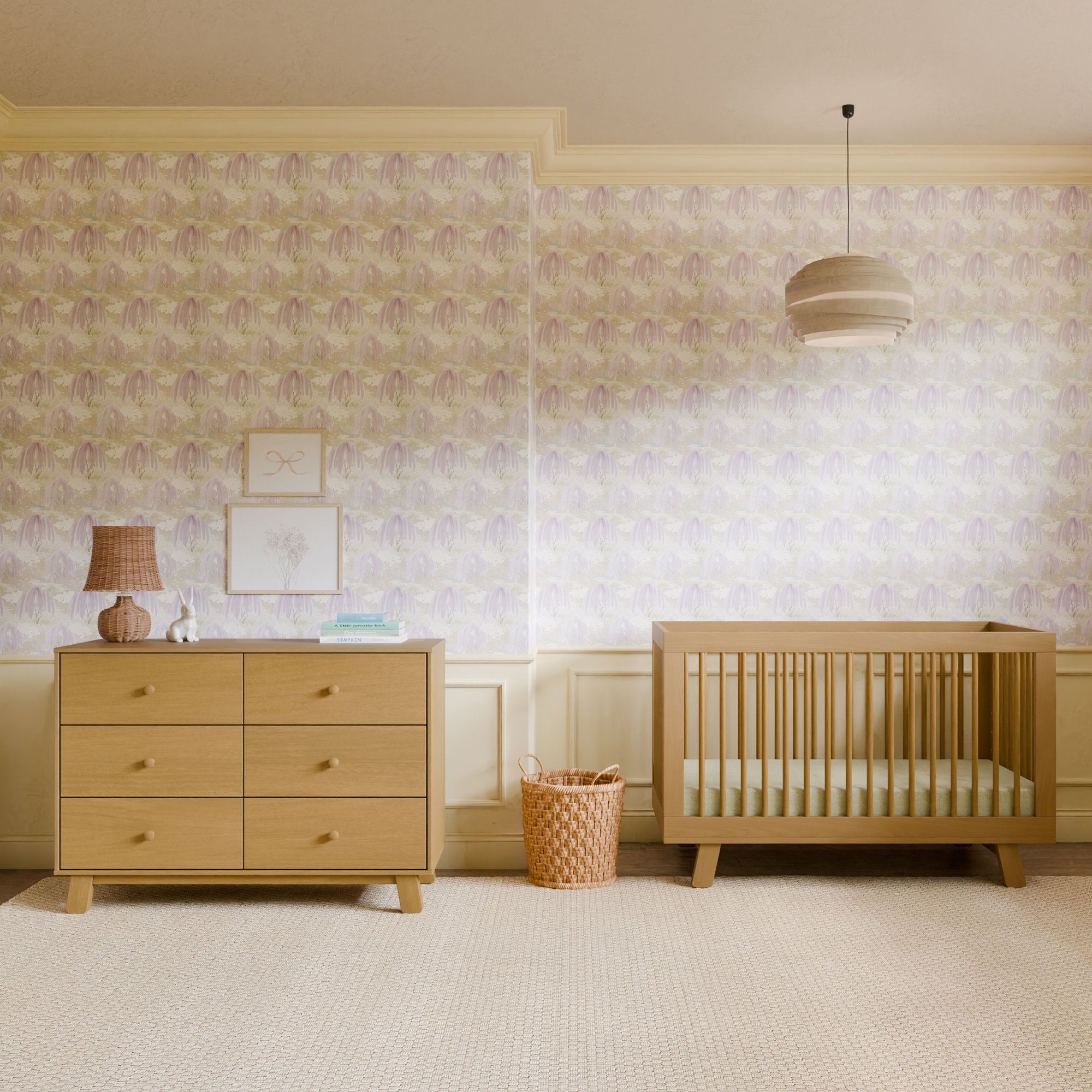 Hudson 3-in-1 Convertible Crib, Honey