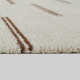 Rectangle Coterie Striped Machine Woven Polyester/Polypropylene Area Rug in Brown/Beige