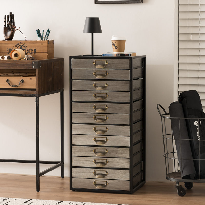 Armoire de rangement verticale industrielle 30,7 po H 12 tiroirs