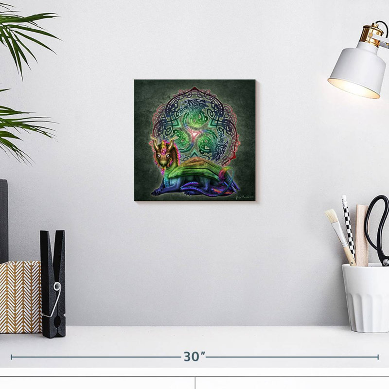Kelan Celtic Totem Dragon, 10" H x 10" W