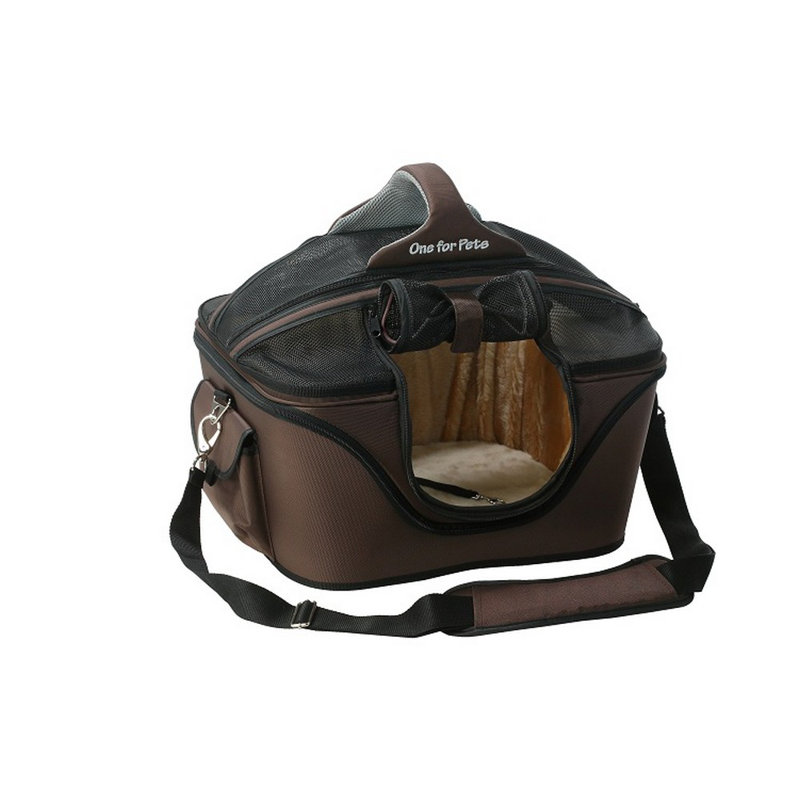 Extra Small Brown Soft Sided Airline Approved Pet Carrier