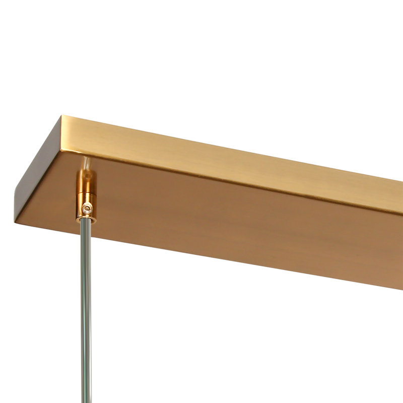  Luminaire suspendu pour îlot de cuisine en verre texturé à 5 lumières l 45,2 po Amedeo certifié ETL