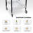 Isaish Accent Salon Storage Utility Cart