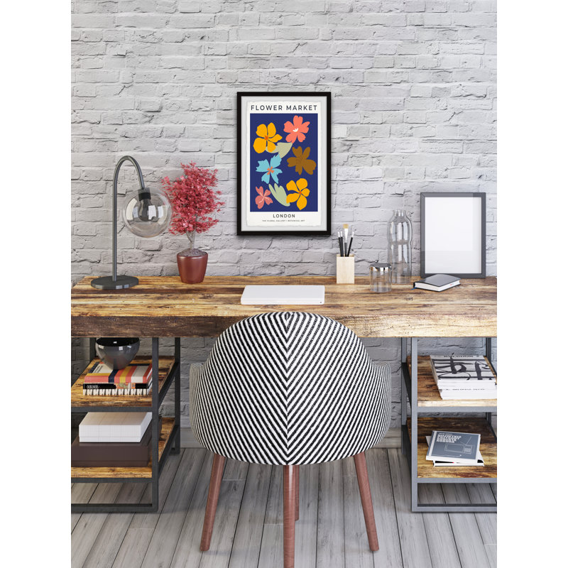 «Flower Market London» par Marmont Hill - reproduction d'art sur papier, H 12 po x l 8 po