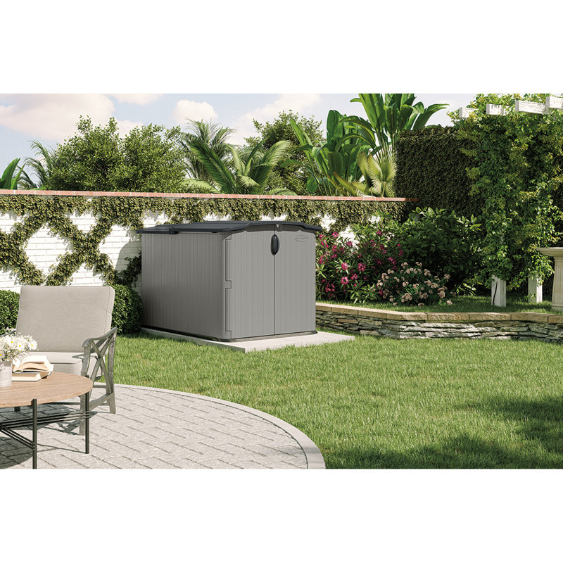 5 ft. W x 7 ft. D Resin Horizontal Storage Shed