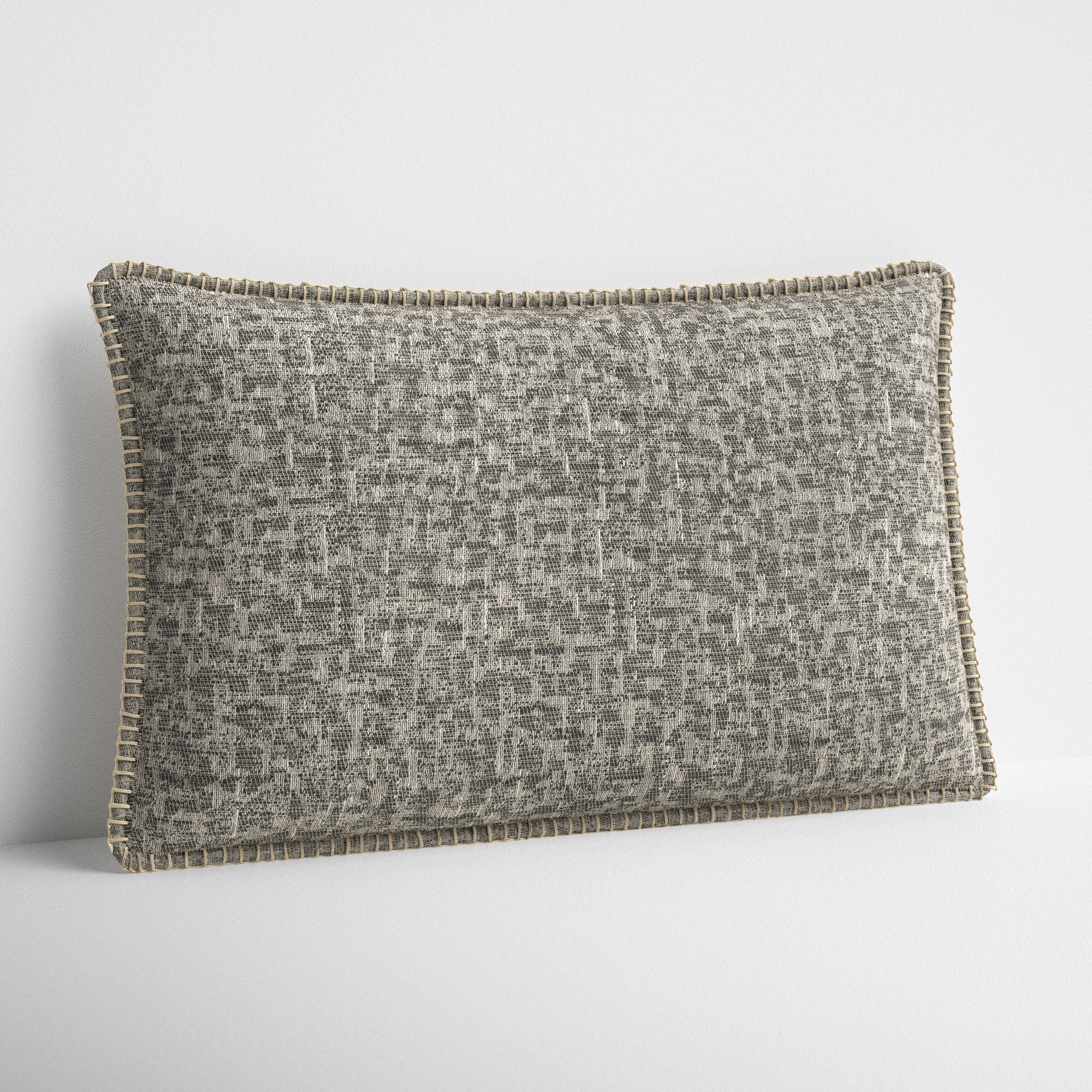 Peridot Lumbar Pillow Cover, Gray
