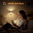 Cylinder Wall Light White Plug-In Night Light With Motion Sensor, 2000K Amber, Sliding Dimmer