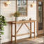 Console en bois massif pour le vestibule, table basse 63 po
