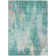 Machine Washable Indoor/Outdoor Claudian ACN1640 Teal Rug
