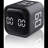 Cube Timer,Rotation Timer,5/10/30/60 Minutes And Custom Countdown,Productivity Timer,Pause And Resume,Silent,Vibrate And Adjustable Sound Alarm For Tasks,Work,Study,Kitchen (F4, Black)