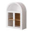 31.4"H Arched Wall Glass Bathroom Cabinet-109161399