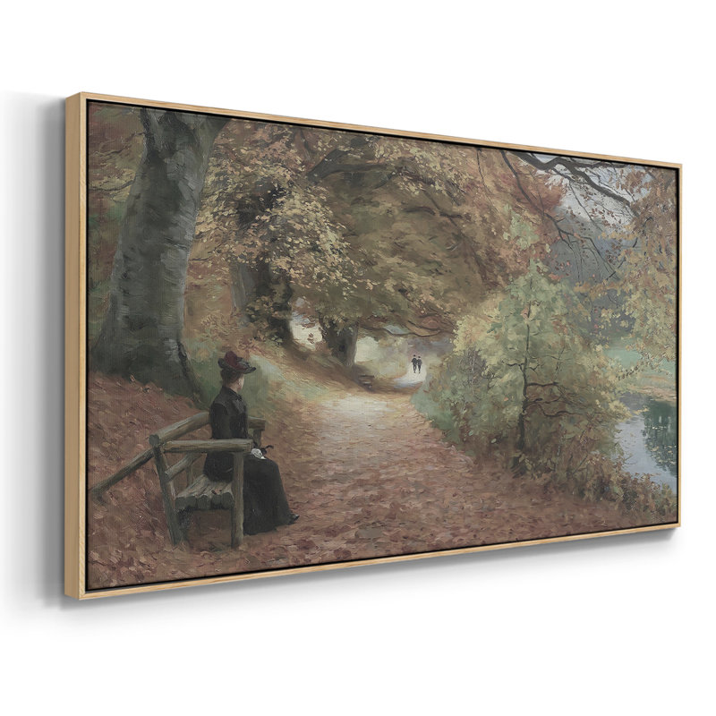 Série paysage - CDL III - Toile tendue avec châssis encadré - Prêt à être accroché, H 21 po x l 41 po, Naturel