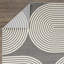 Tapis intérieur / extérieur gris en polypropylène touffeté à la machine Barraco-86811269