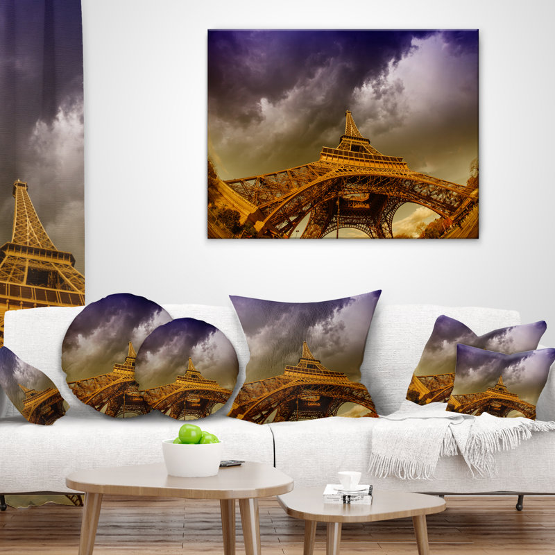 Coussin lombaire ciel towerand magnifique the photographie paris