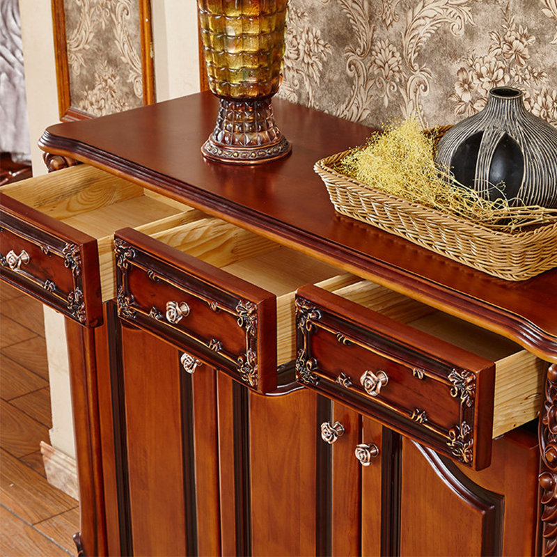 European style home storage shoe cabinet