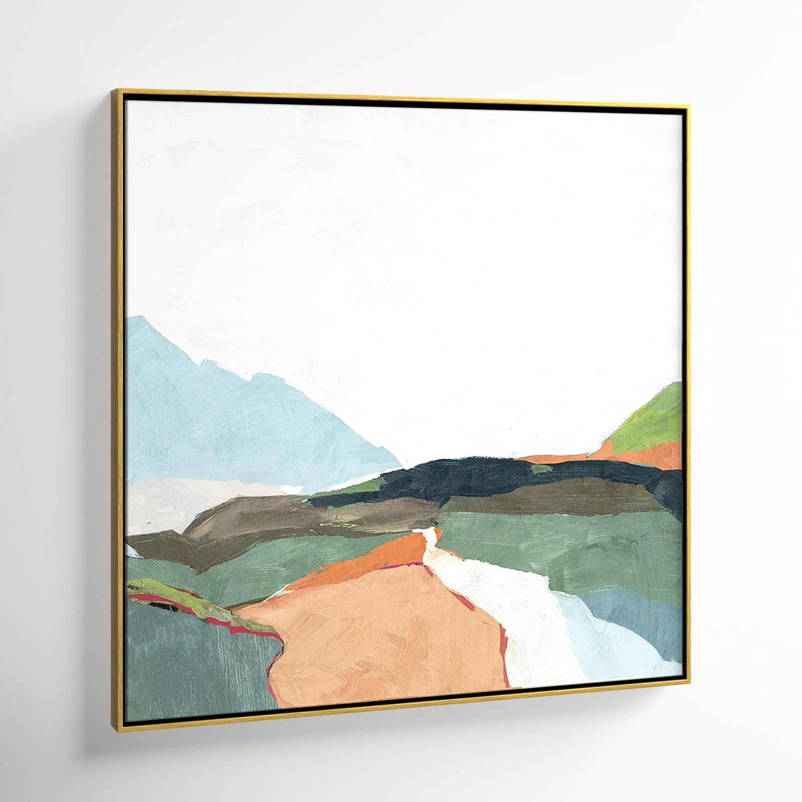 Addy "April Morning" Painting, 37.5" H x 37.5" W, Gold