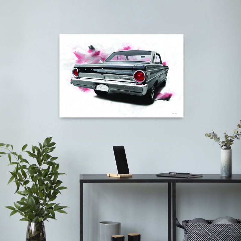 Ford Falcon, art rétro classique rétro, H 16 po x l 24 po