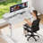Height Adjustable Standing Desk with drawers,C-Clamp Mount Compatible,With two drawers，Home Office Stand Up Desk with 4 Preset Heights & 2 Hooks-381502373-381502369