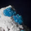 Cavansite avec calcite cubique miniature
