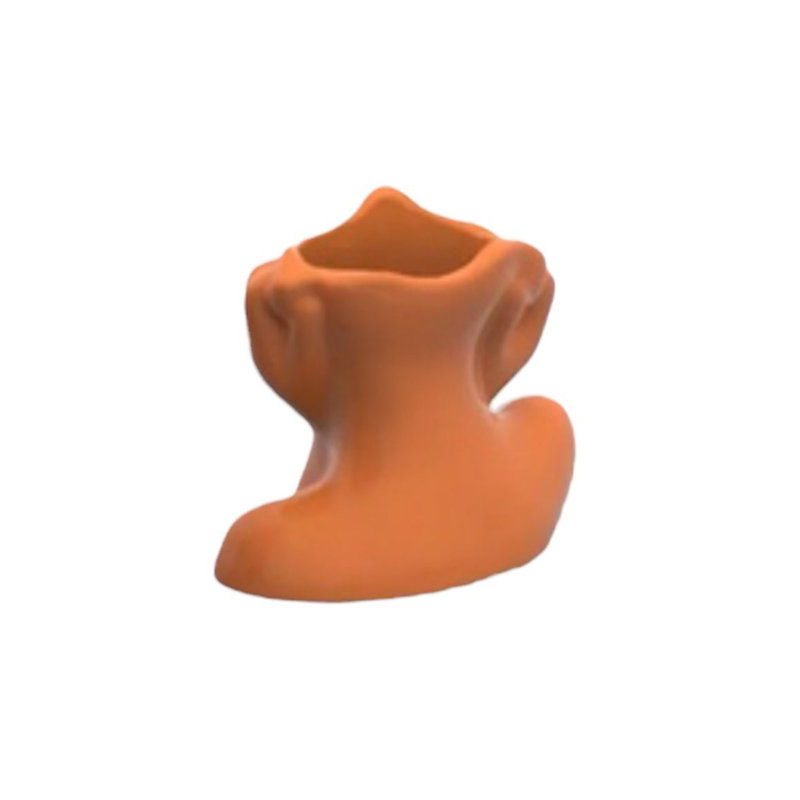 Élégant vase en céramique 7,5 po x 4,3 po x 6,3 po | 100% céramique de haute qualité, parfaite pour la décoration intérieure et les arrangements floraux | Design élégant et moderne, idéal pour le salon, le bureau ou le vestibule