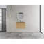 Armoire de salle de bain murale 28 po avec lavabo en acier inoxydable et tuyau de vidange flexible, 2 portes à fermeture douce, chêne, contreplaqué