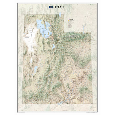 Utah State Wall Map